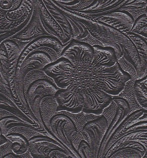 Black Western Tooled Tolex